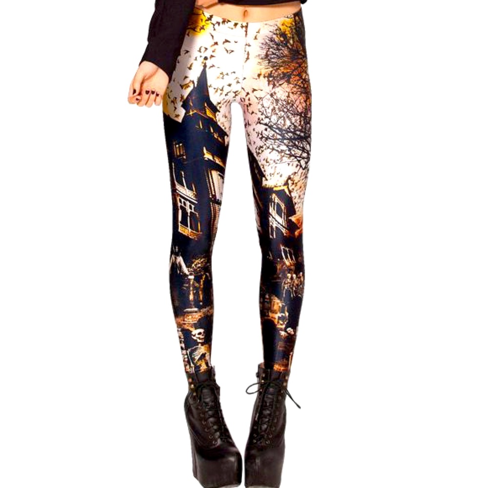 BlackMilk haunted house leggings